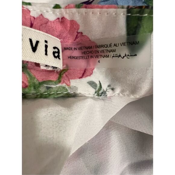 Alice + Olivia Women's Multicolor Antonette Floral Mini Dress Size 4 NWOT - Picture 9 of 11